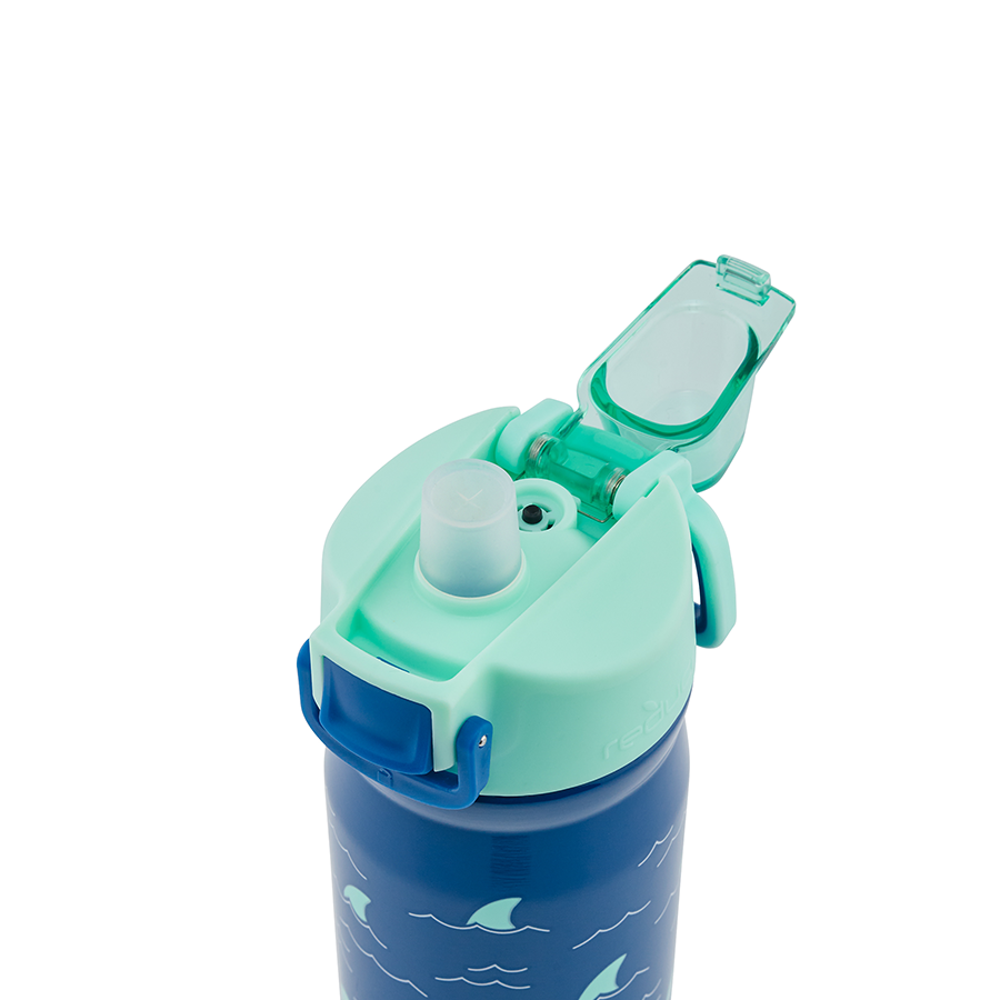 Outer Space Personalized 13oz Reduce Frostee Water Bottle - Aqua