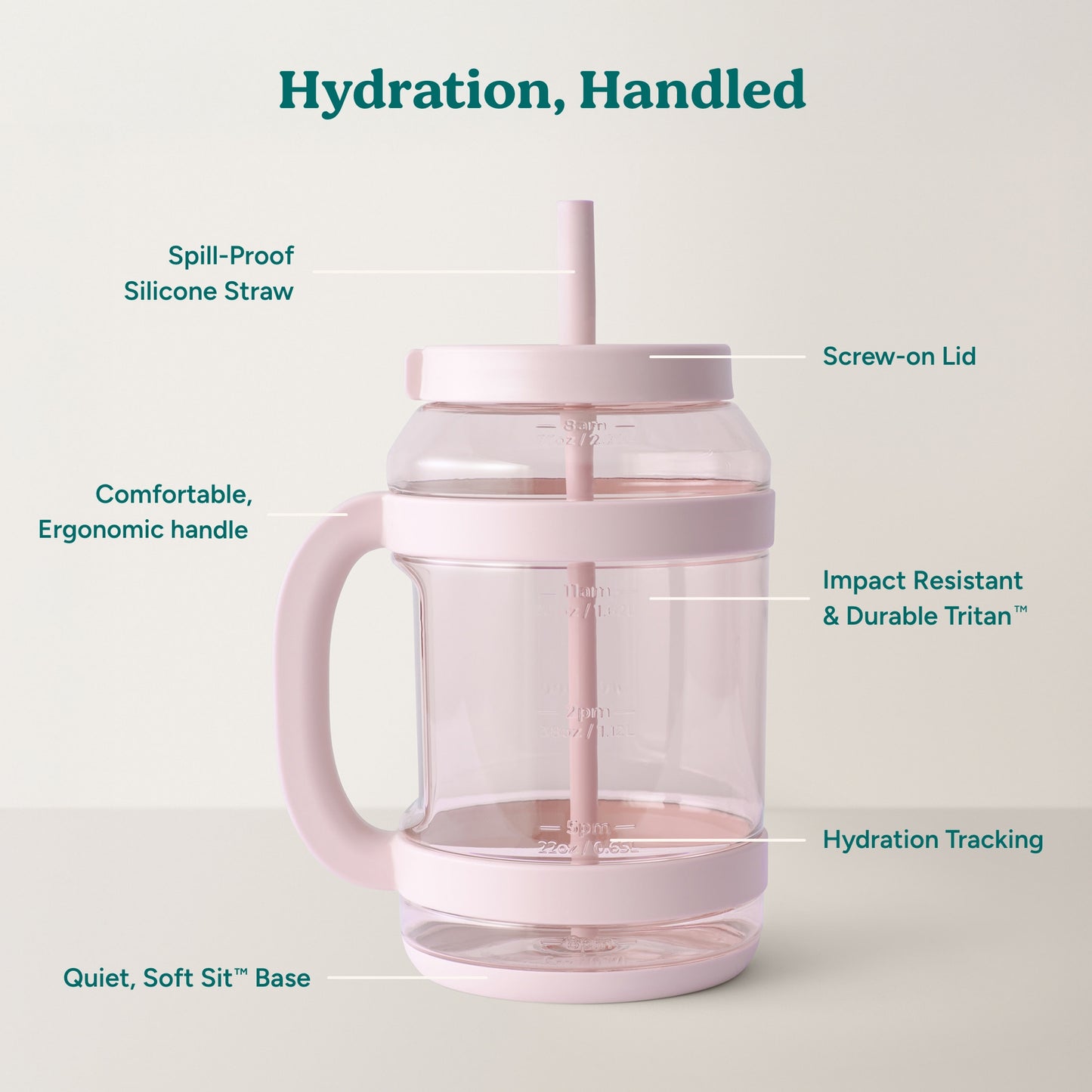 Waterday 80 oz - Reduce Everyday