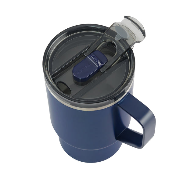 Hot1 Mug - 18 oz. Insulated Mug With Lid and Handle - Reduce Everyday | Sapphire