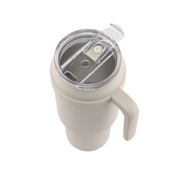 Reduce Vacuum Insulated Stainless Steel Cold1 Desk Tumbler with Handle, Lid  and Straw, Glacier, 50 oz. 