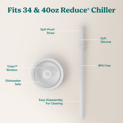 Chiller Large Lid & Straw Set