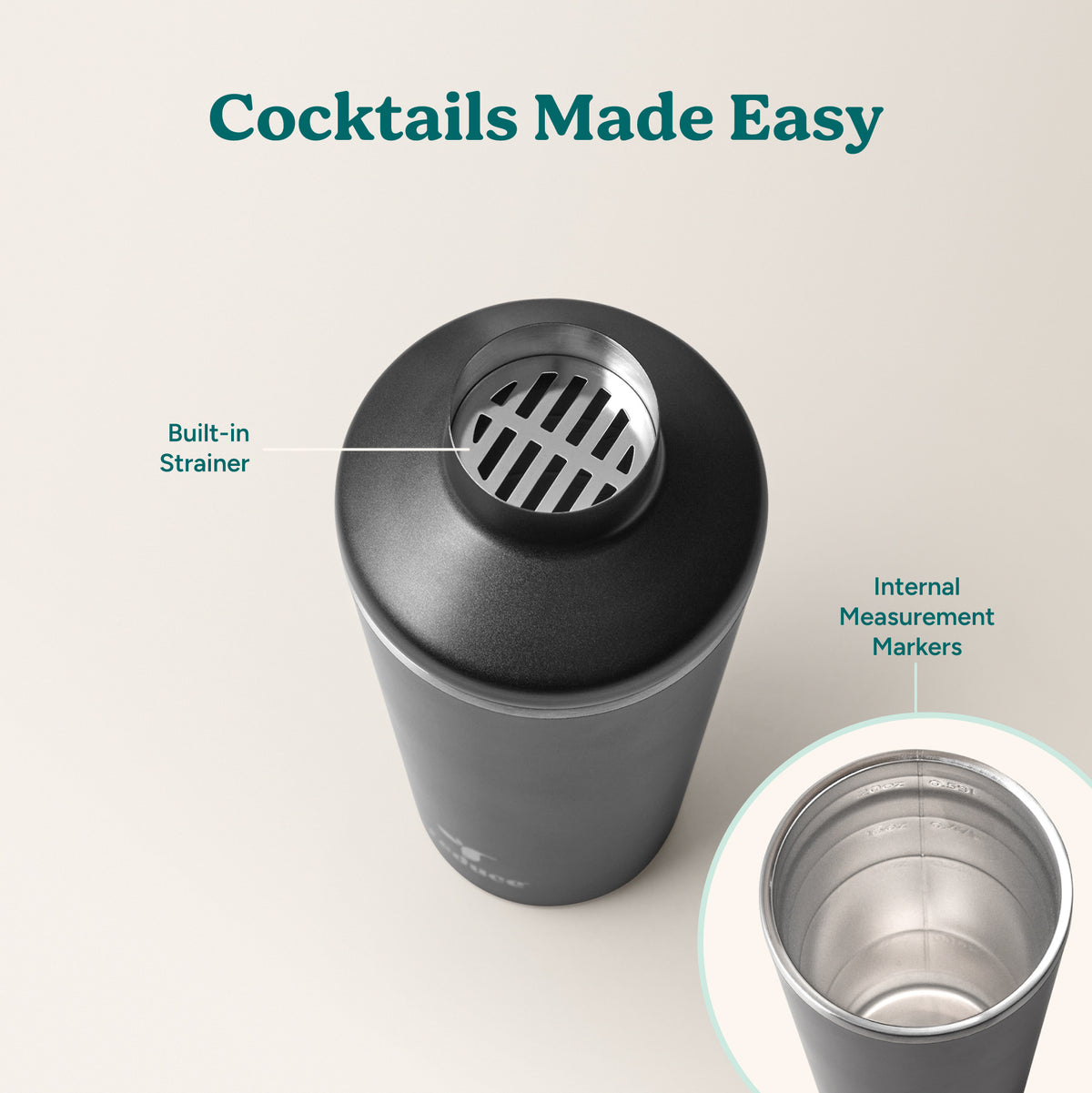 Cocktail Shaker 20 oz - Reduce Everyday