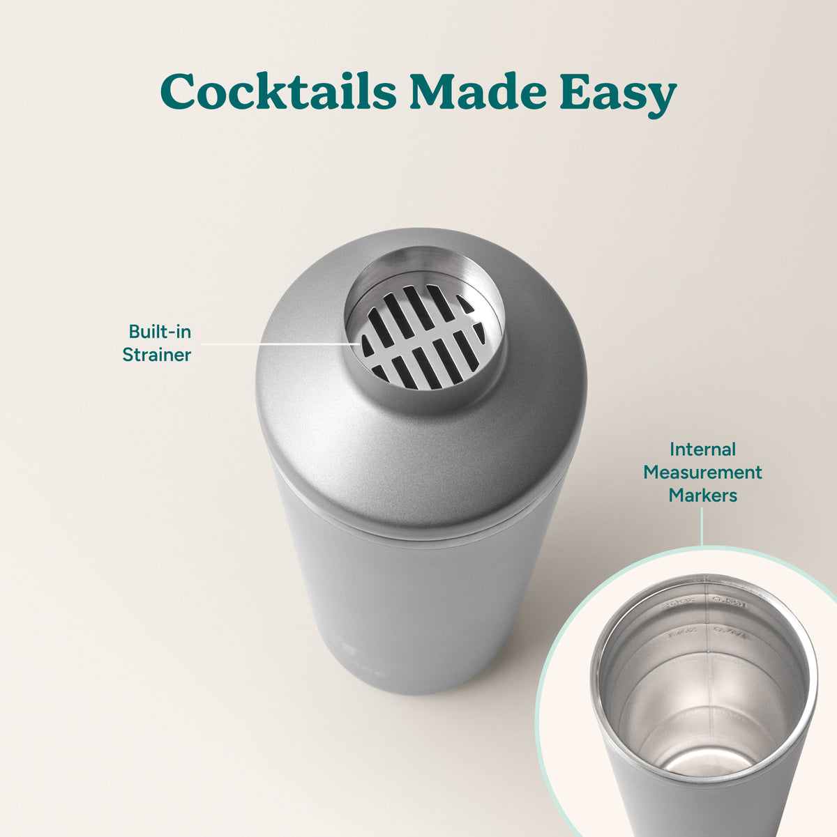 Cocktail Shaker 20 oz - Reduce Everyday