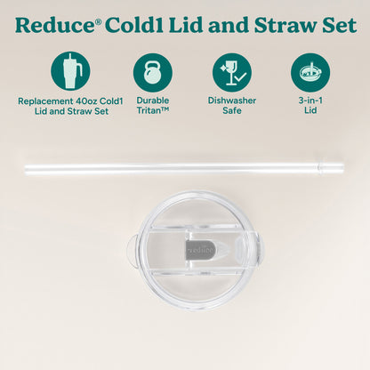 Cold1 Lid & Straw - Large
