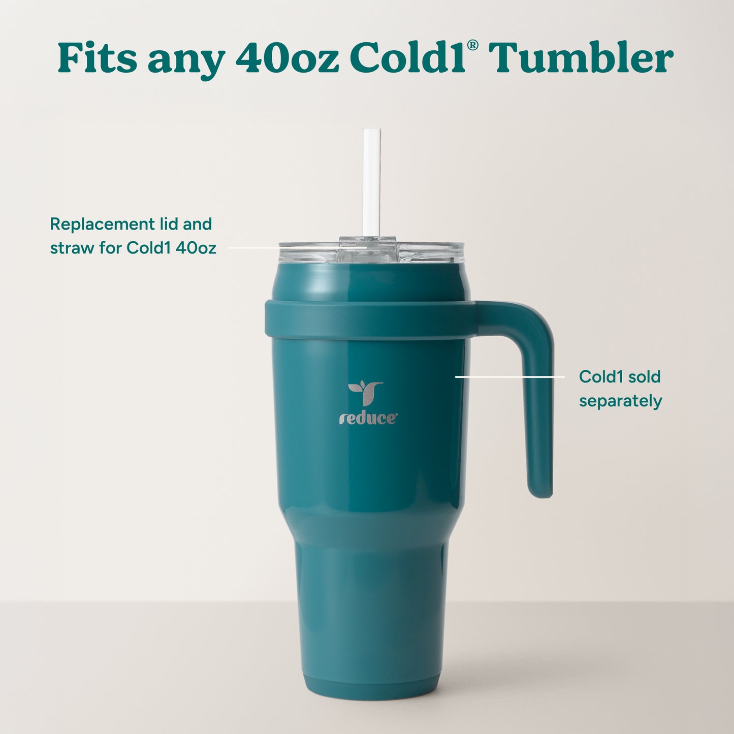 Cold1 Lid & Straw - Large