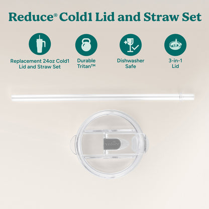 Cold1 Lid & Straw - Medium