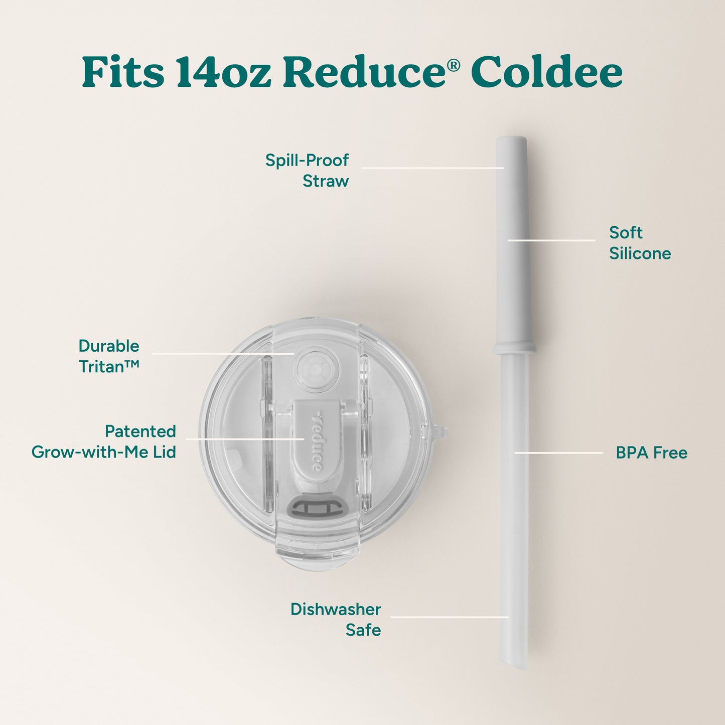 Coldee Lid and Straw Set