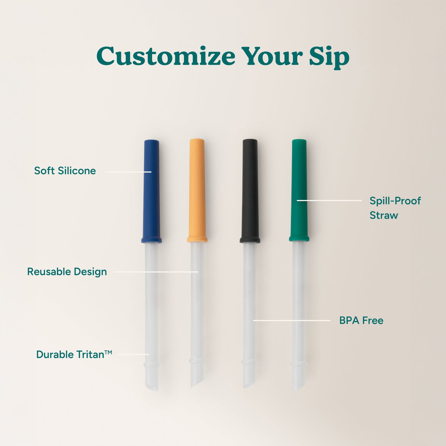 Coldee Straw Set 4PK - Reduce Everyday