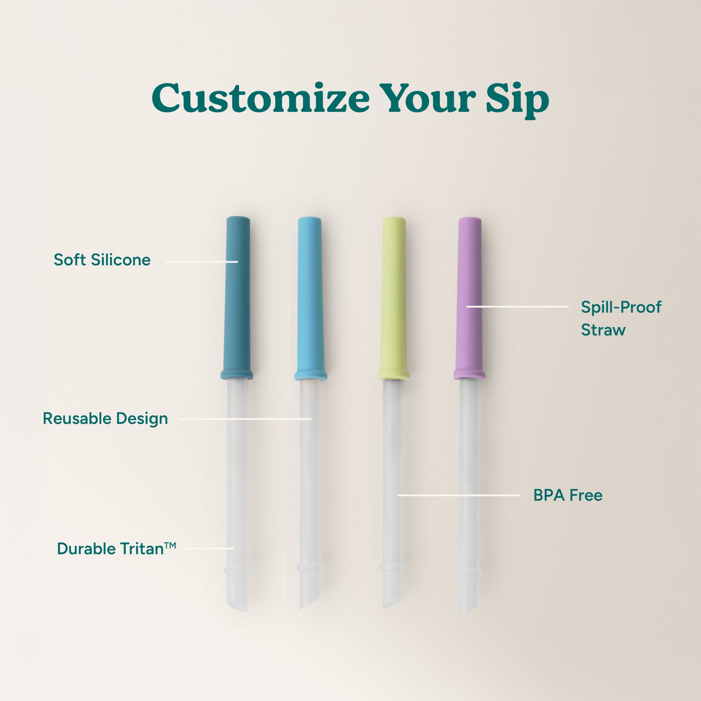 Coldee Straw Set 4PK - Reduce Everyday