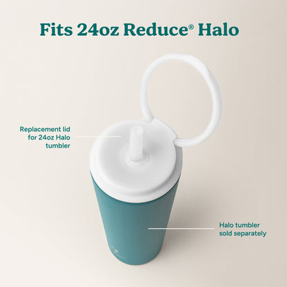 Halo Medium Lid & Straw Set