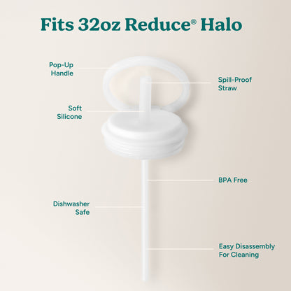 Halo Large Lid & Straw Set