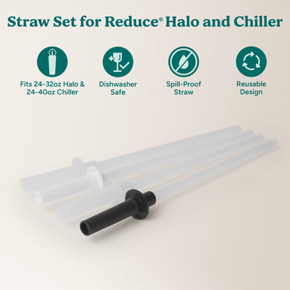 Straw Set for Halo and Chiller - Reduce Everyday