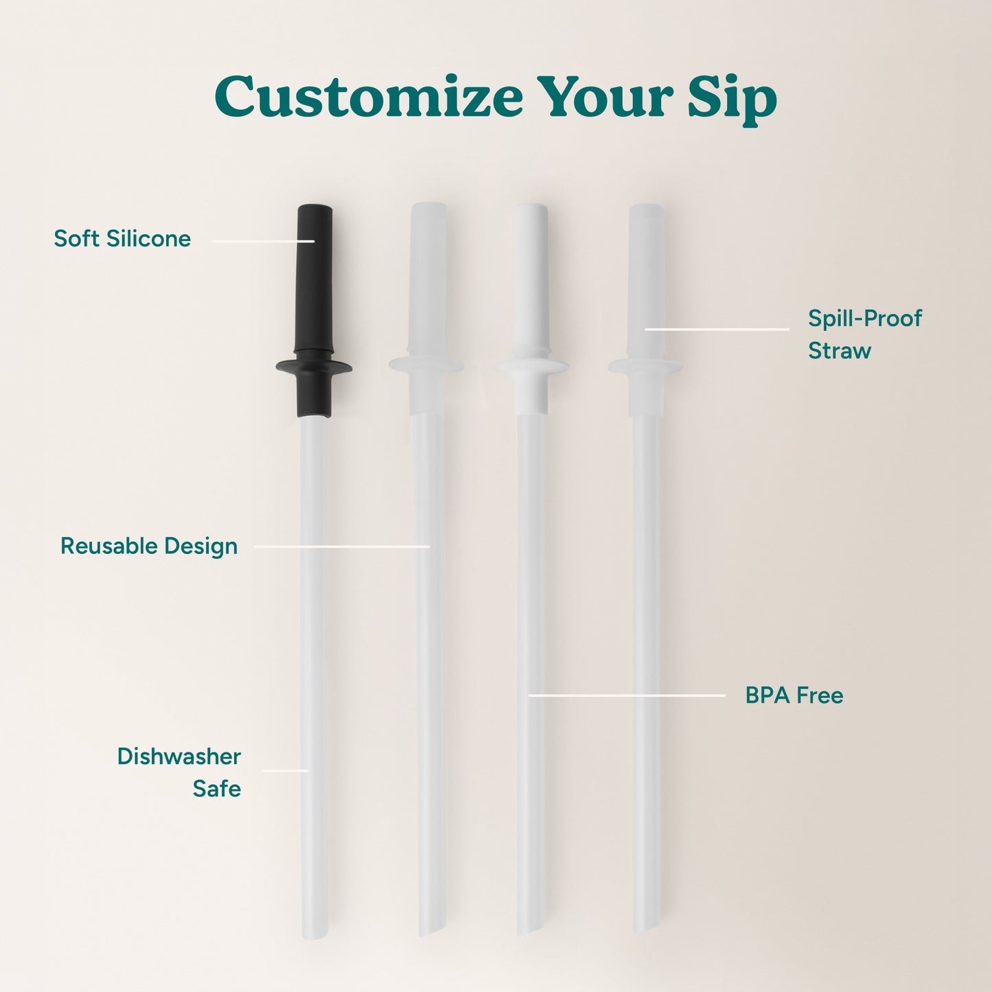 Straw Set for Halo and Chiller - Reduce Everyday