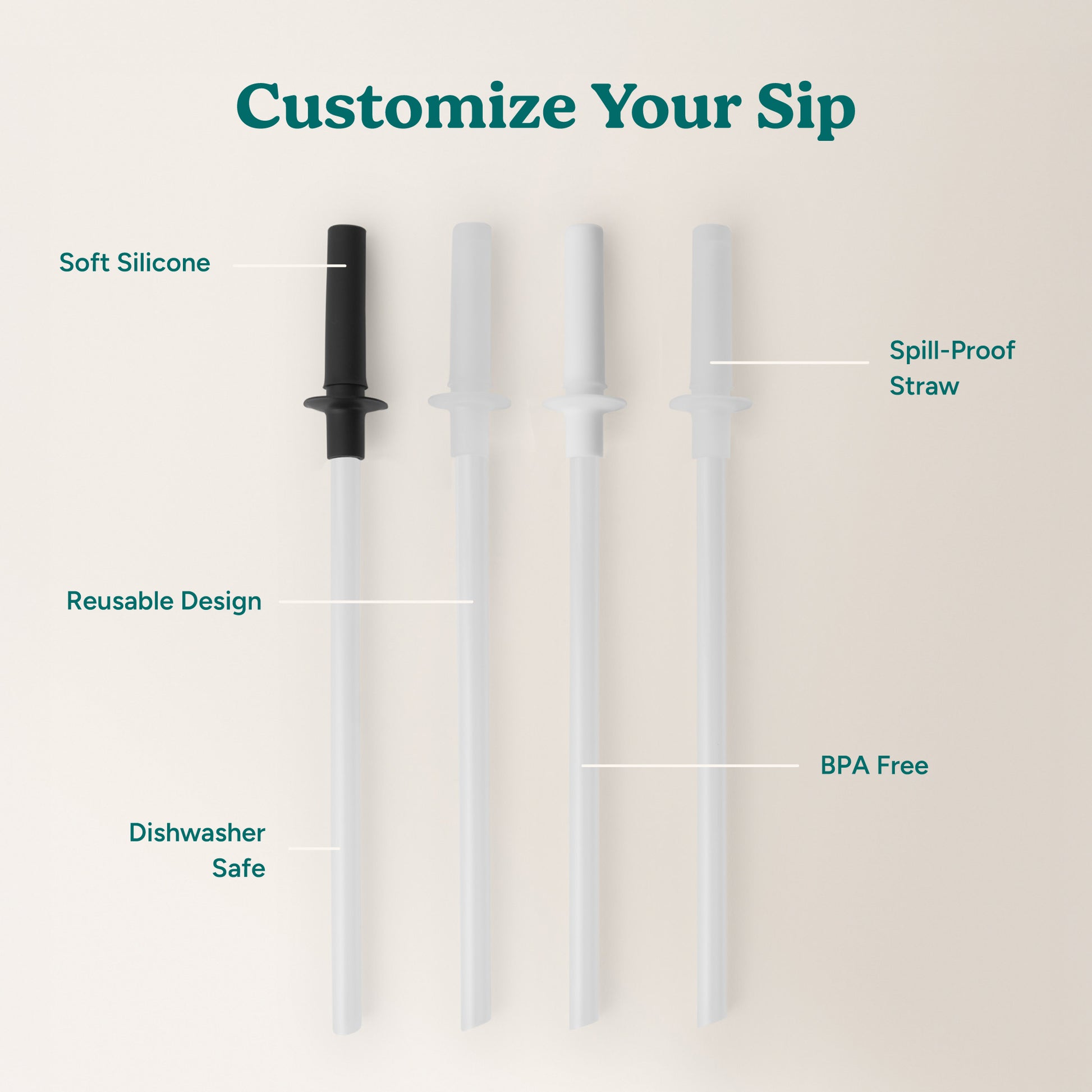 Straw Set for Halo and Chiller - Reduce Everyday