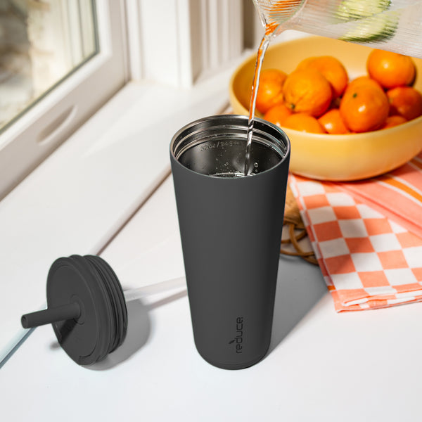 Halo 32oz Stainless Steel Tumbler with Spill-Proof Straw