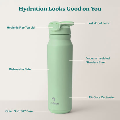 Hydrate Pro 32oz Stainless Steel Water Bottle - Reduce Everyday