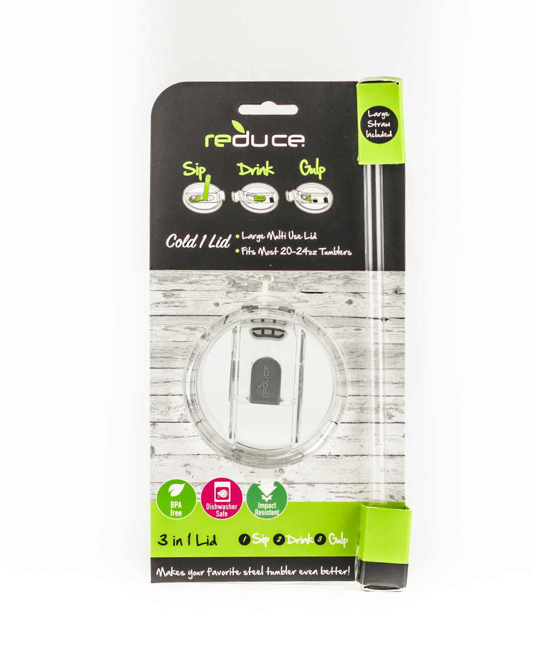 Reduce Cold1 Medium Replacement Lid/Straw